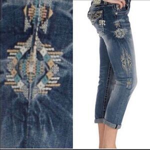 Miss Me Aztec Crop Jeans